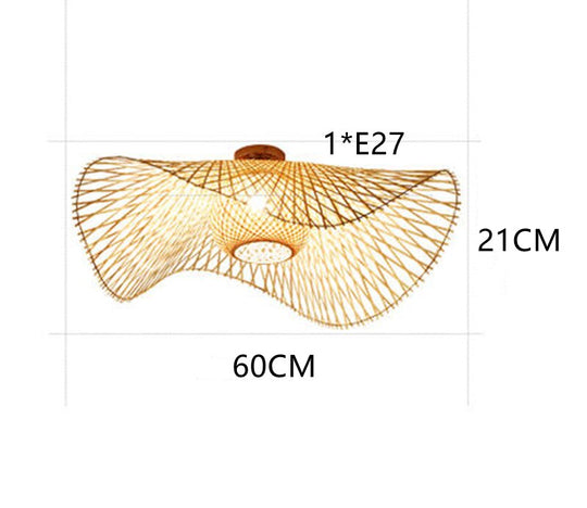 Bamboo Ceiling Lamps Asia Style Lights Hanging Lighting Lamp For Hotel Project Coffee Shop Living