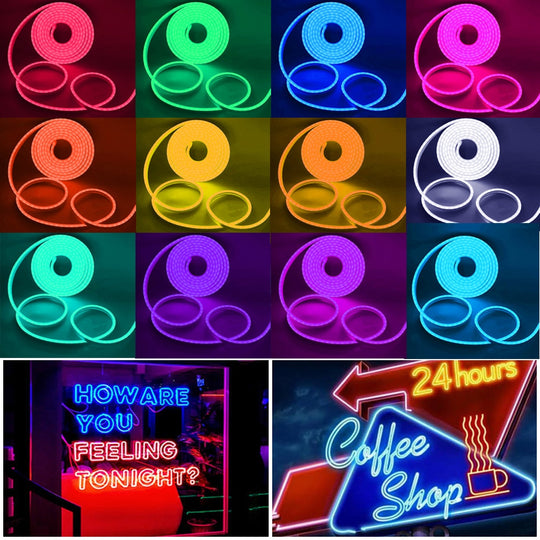 12V Rgb Led Neon Light Strip: Smart Dimmable Decor For Gazebos Led Strip Light