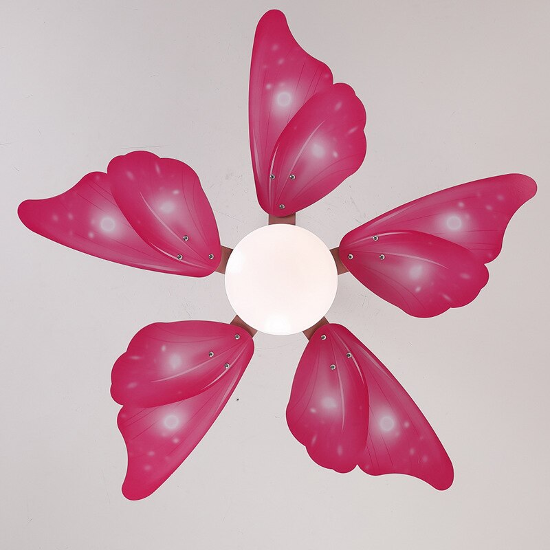 Children’s Butterfly - Themed Ceiling Fan Lamp - A Creative Addition To Kids’ Room Decor