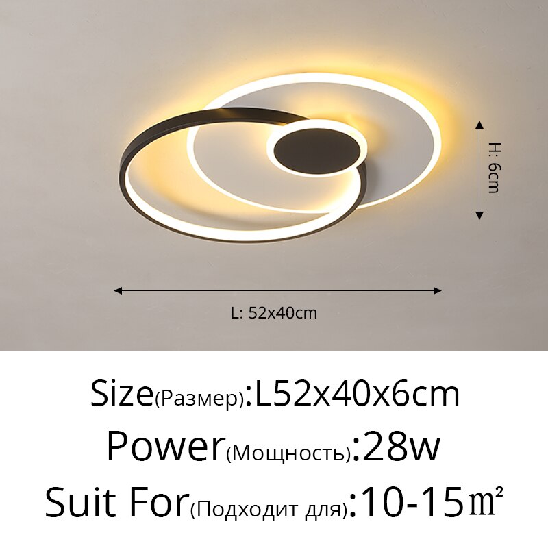 Modern Minimalist Decor Led Chandeliers Nordic Bedroom Ceiling Decoration Lamp Creative Personality