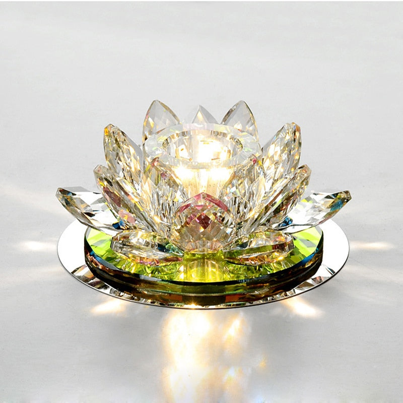 Crystal Led Ceiling Light 3W Ac90 - 260V Modern Lamp Aisle Corridor Hall Lighting Pumpkin Lotus