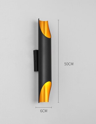 Industrial Creative Wall Lamp Design Postmodern Metal Sconce Lamps Stair Background Living Room