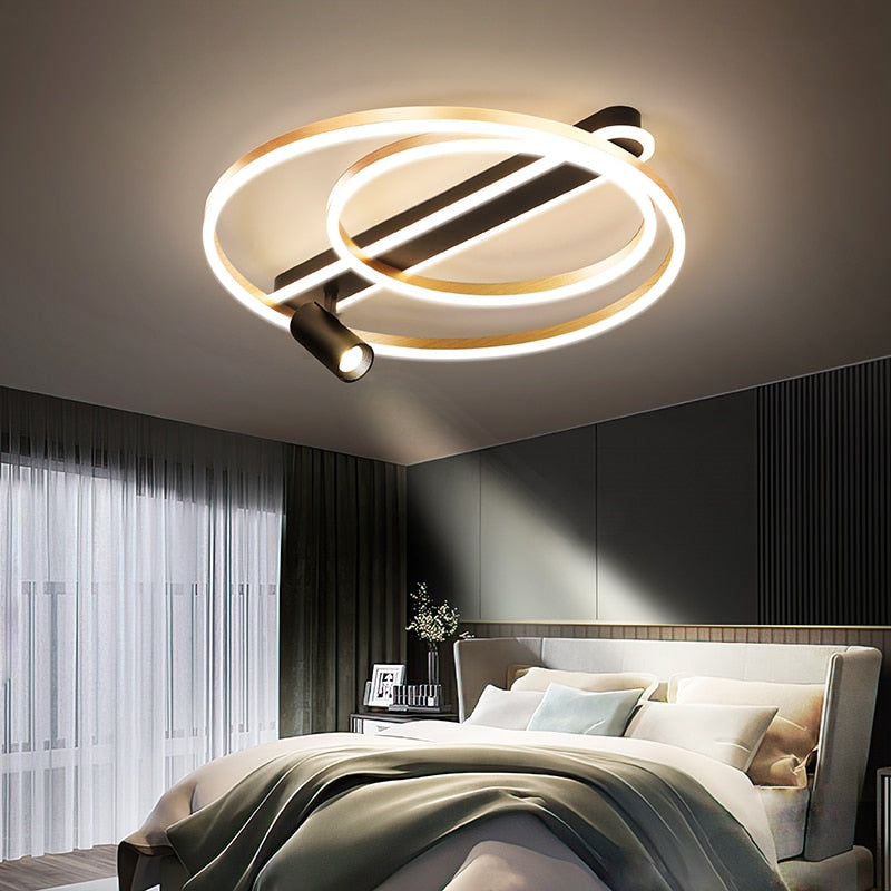 Nordic Bedroom Ceiling Lamp Modern Minimalist Style With Spotlight Led Master Study Light