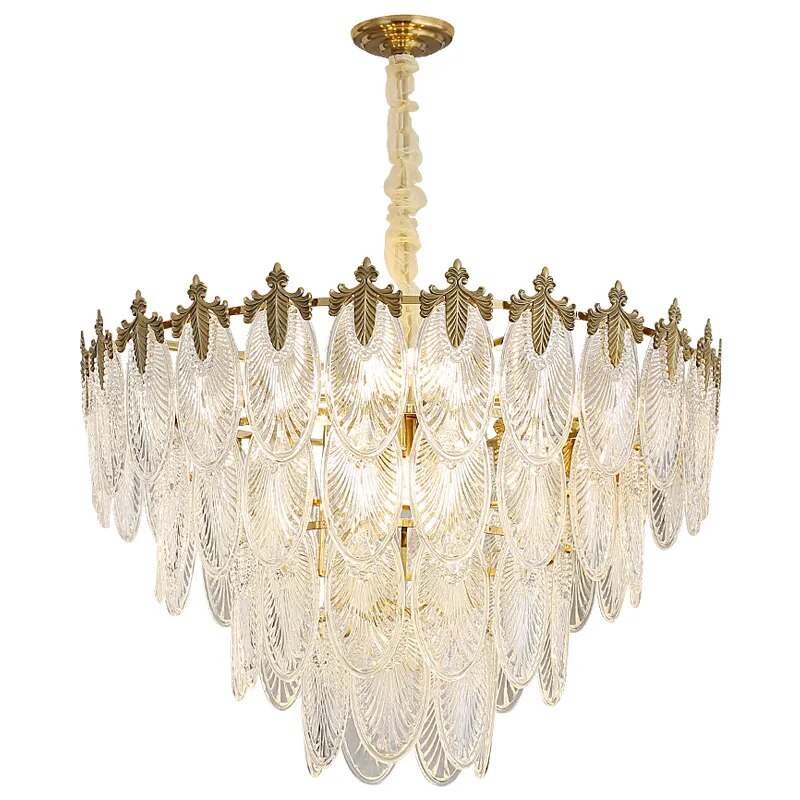 Lyric - Modern French Style Light Luxury Round Glass Chandelier Versatile And Creative Lighting For