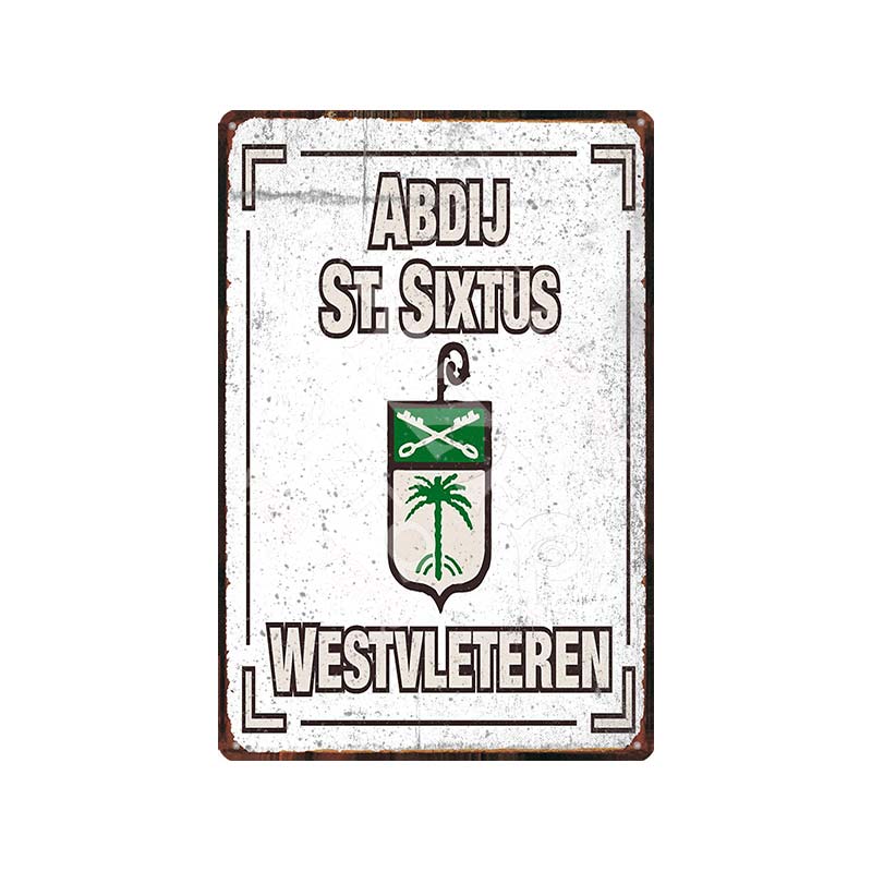 Vintage Belgium Beer Tin Signs: Vedett Petrus Retro Metal Plates Du - 9192 / China 20X30Cm Wall