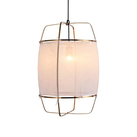 Nordic Design White Linen Cotton Diy Pendant Lights Fabric Lampshade Led Hanging Lamps For Finning