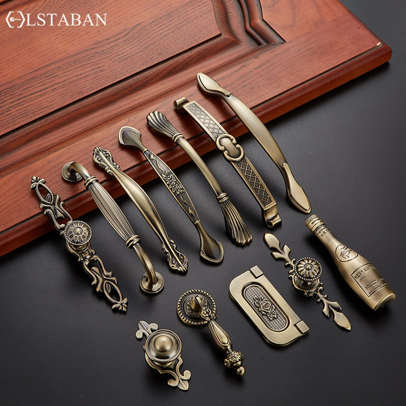Vintage Zinc Alloy Handles For European - Style Furniture Doors And Drawers Door Handle