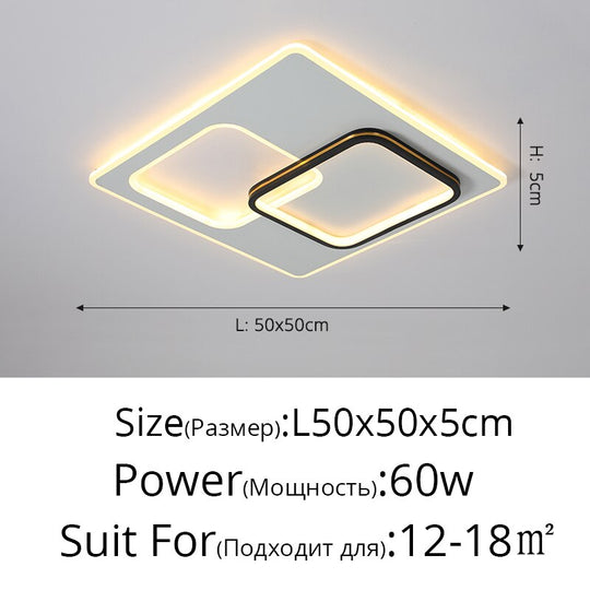 Postmodern Minimalist Creative Bedroom Led Chandeliers Ultra-Thin Nordic Luxury Living Room Circular