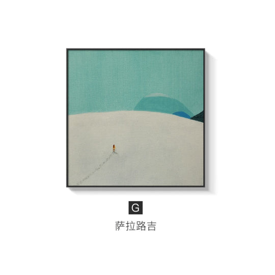 Abstract Landscape Of Solo Travel Posters And Prints 50X50Cm(No Frame) / Blue Sky G Wall Painting