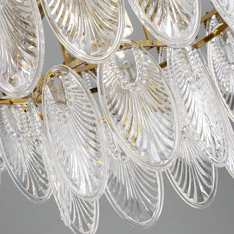 Lyric - Modern French Style Light Luxury Round Glass Chandelier Versatile And Creative Lighting For