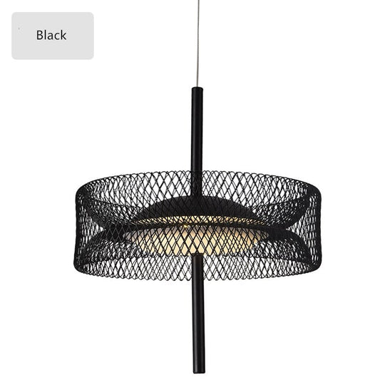 Nordic Net Pendant Light Colorful Design Deco Iron Net Pink Lamp For Living Dining Room Restaurant