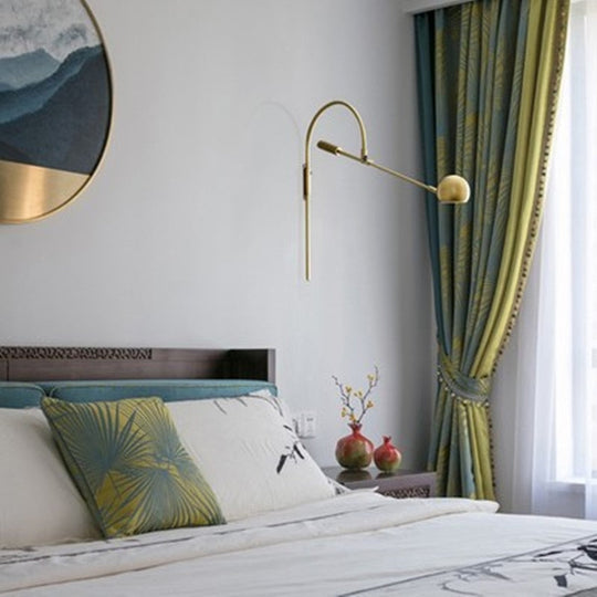 Post - Modern Style Creative Rotating Wall Lamp Art Design Parlor Bedside Study Led