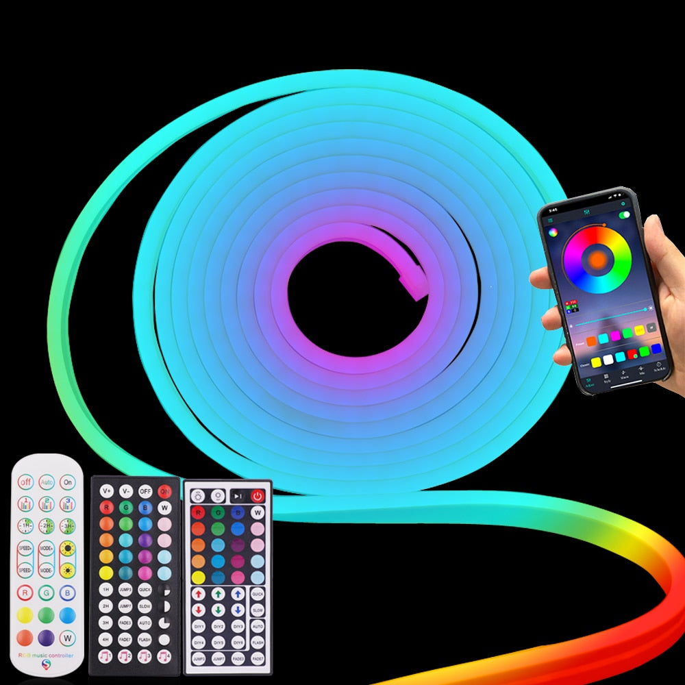 12V Rgb Led Neon Light Strip: Smart Dimmable Decor For Gazebos Led Strip Light