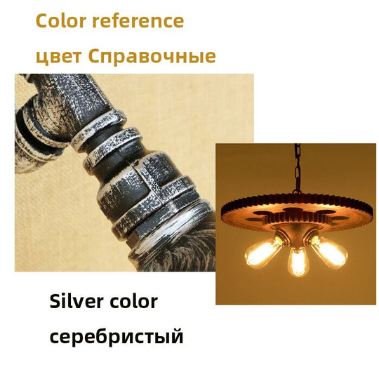 Loft Retro Pendant Lamp Industrial Iron Chandelier Personality Fixture For Hotel Restaurant Bar