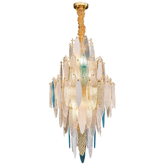 Art Deco Led Postmodern Glass Iron Chandelier Lighting Lustre Suspension Luminaire Lampen For