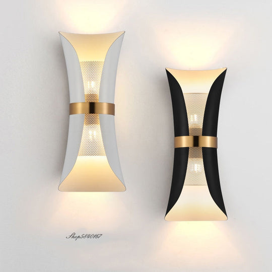 Lara’s Black & Gold Led Wall Sconce For Bedroom Aisle Living Room Light