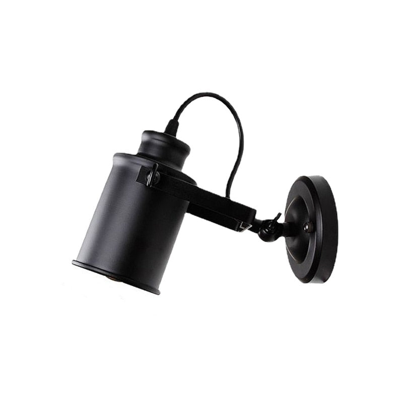 Vintage Adjustable Industrial Metal E27 Wall Sconces Light Fixture Retro Country Style Lamp Loft