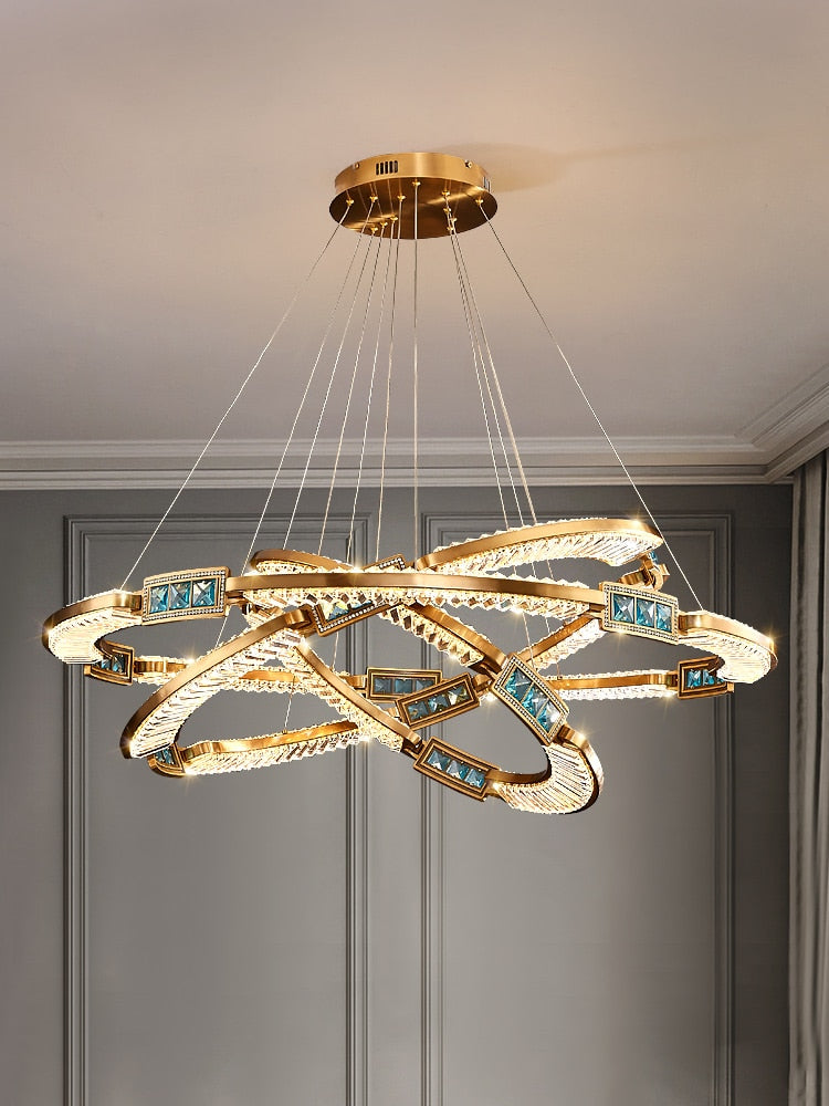 Brilliance Elysian: New K9 Crystal Led Chandelier - Nordic Modern Ceiling Fixture Suitable For