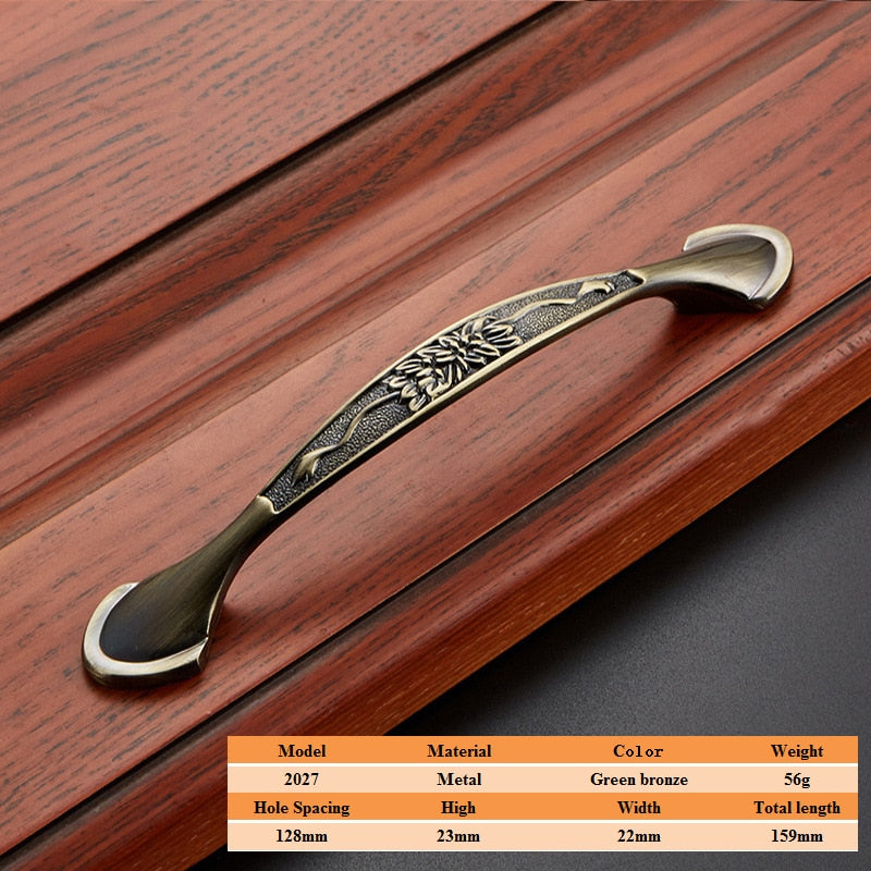 Vintage Zinc Alloy Handles For European - Style Furniture Doors And Drawers 2027 - 128Mm Door Handle