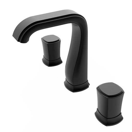 Rose Gold Bathroom Basin Faucets Brass Widespread Sink Mixer Tap Hot & Cold Lavatory Crane 3 Hole