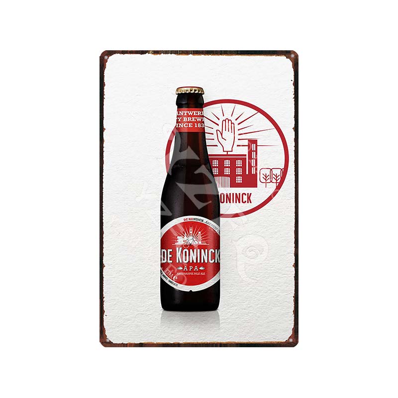 Vintage Belgium Beer Tin Signs: Vedett Petrus Retro Metal Plates Du - 9177 / China 20X30Cm Wall