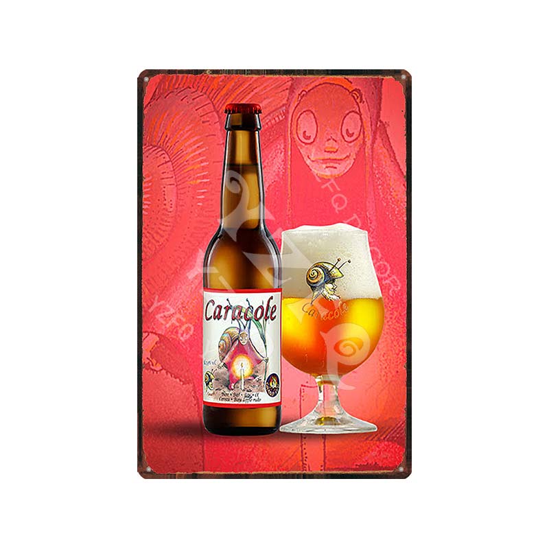 Vintage Belgium Beer Tin Signs: Vedett Petrus Retro Metal Plates Du - 9186 / China 20X30Cm Wall