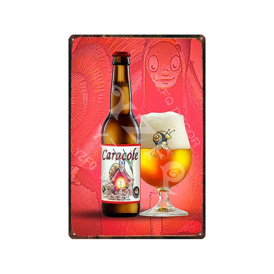 Vintage Belgium Beer Tin Signs: Vedett Petrus Retro Metal Plates Du - 9186 / China 20X30Cm Wall