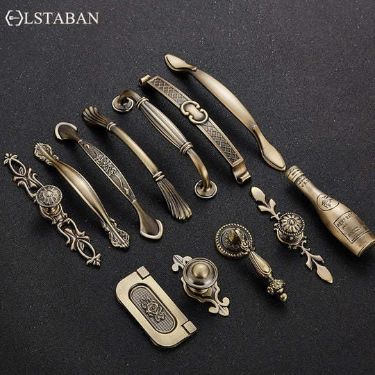 Vintage Zinc Alloy Handles For European - Style Furniture Doors And Drawers Door Handle