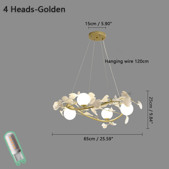 Nordic Pendant Lamp Luxury Living Room Decoration Chandelier Modern Romantic Petal Bedroom Indoor
