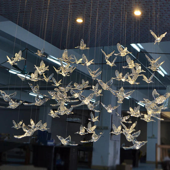 10Pcs/Lot Acrylic Crystal Hummingbird Hanging Ornament Diy Wedding Party Home Decoration