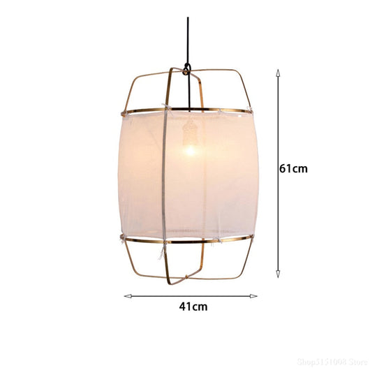Nordic Design White Linen Cotton Diy Pendant Lights Fabric Lampshade Led Hanging Lamps For Finning