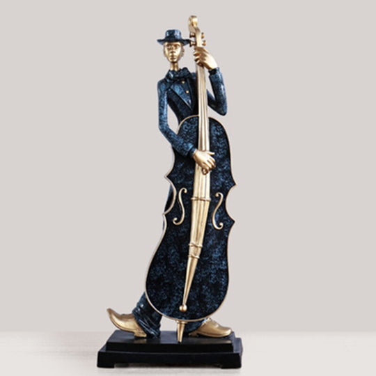 Resin Musician Band Statues: Artistic Home And Cafe Decor For Music Enthusiasts Decor