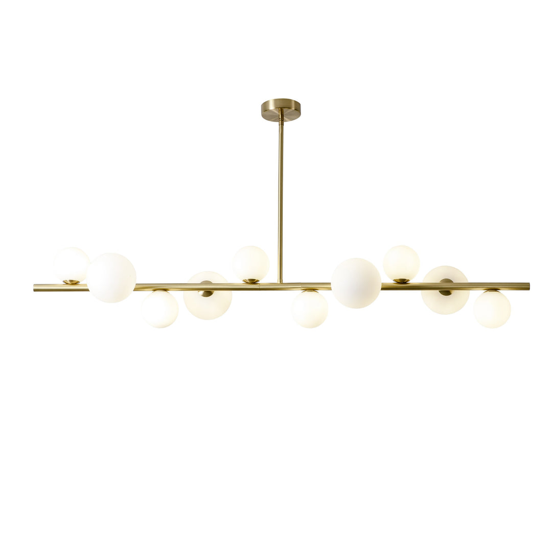 Nordic Simple Gold Color Led Pendant Lights Iron Glass Ball Hanging Lamp Dining Room Office Bar