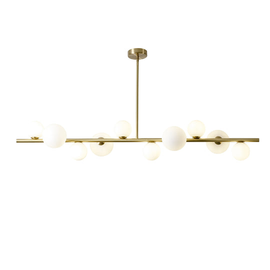 Nordic Simple Gold Color Led Pendant Lights Iron Glass Ball Hanging Lamp Dining Room Office Bar