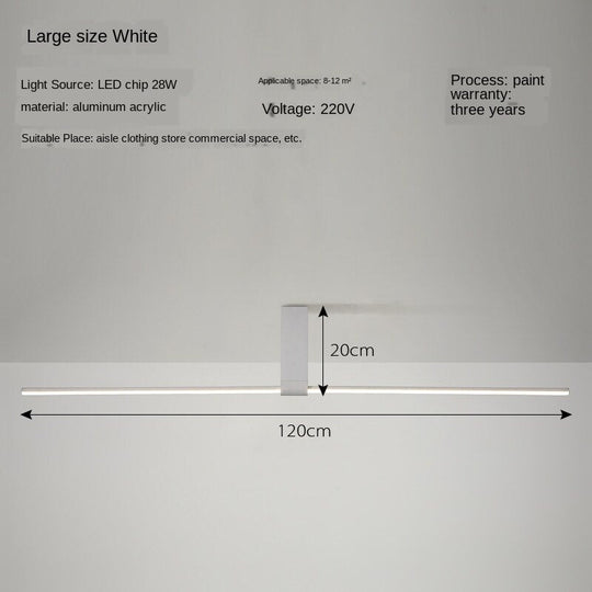 Nordic Simple Strip Led Ceiling Lamp Modern Minimalism Creative Corridor Restaurant Celling Light