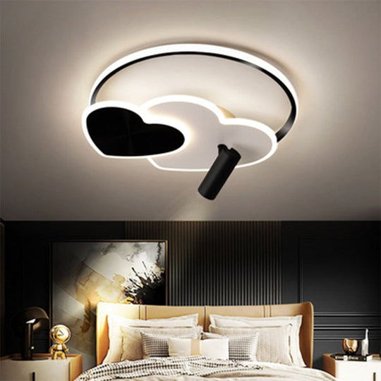 Modern Heart - Shaped Led Spotlight Ceiling Light Bedroom Study Led Children’s Room Indoor