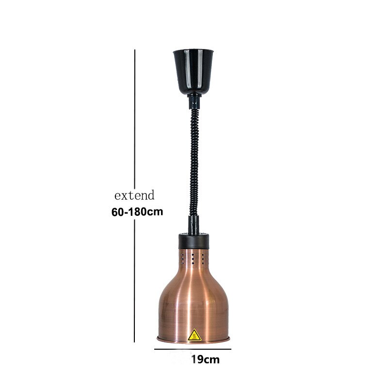 Food Warmer Pendant Light Hanging Lamp For Ceiling Restaurant Table Kitchens 250W Electric Heating