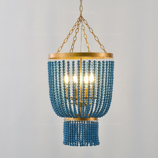 Green Turquoise Chandeliers Golden Lustre Elegant Metal Hanging Light Bedroom Beautiful Princess