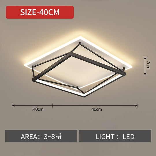 Bedroom Led Ceiling Lamp Simple Modern Master Bedroom Nordic Luxury Ins Net Red Room Creative