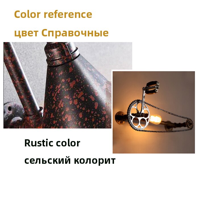 Loft Vintage Water Pipe Wall Lamp Restaurant Bar Cafe Pub Bedroom Livng Room Stair Villa E27 Edison