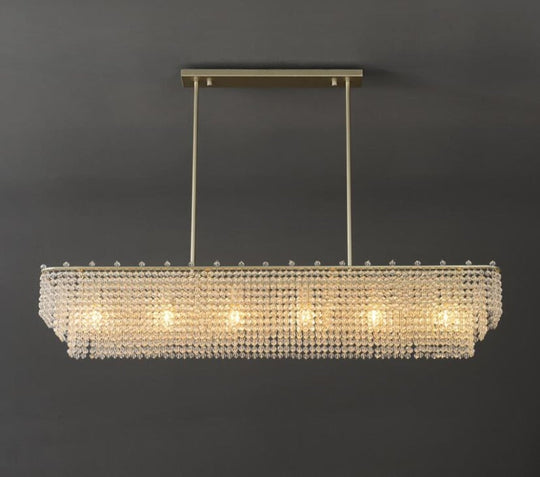 Luxury Crystal Restaurant Chandelier Living Room Bar Designer Long Island Lamps Led Tassel Pendant