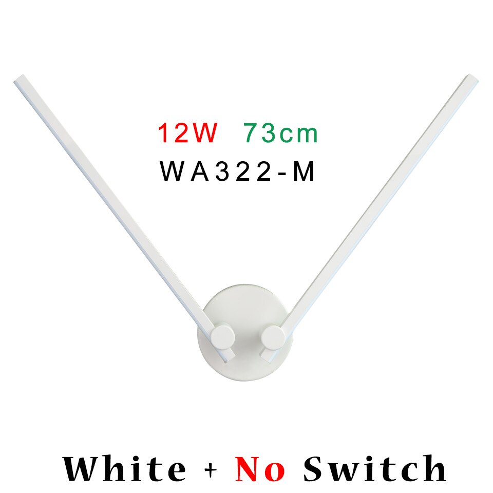 Nordic Minimalist Creative Indoor Wall Lamp With 300° Arm White No Switch - M / Warm 3000K Wall Lamp