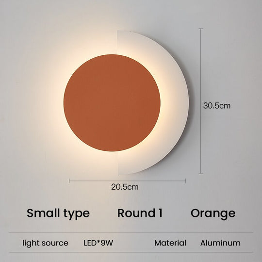 Modern Living Room Led Wall Lamp Nordic Sconce Lights Home Indoor Decoration Macaron Lighting R1
