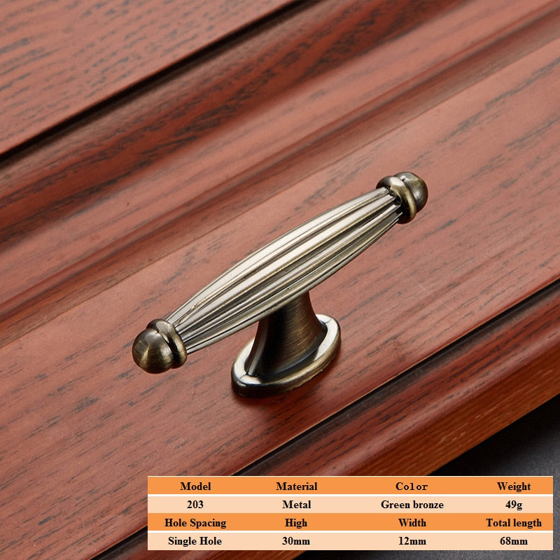 Vintage Zinc Alloy Handles For European - Style Furniture Doors And Drawers 203 Door Handle