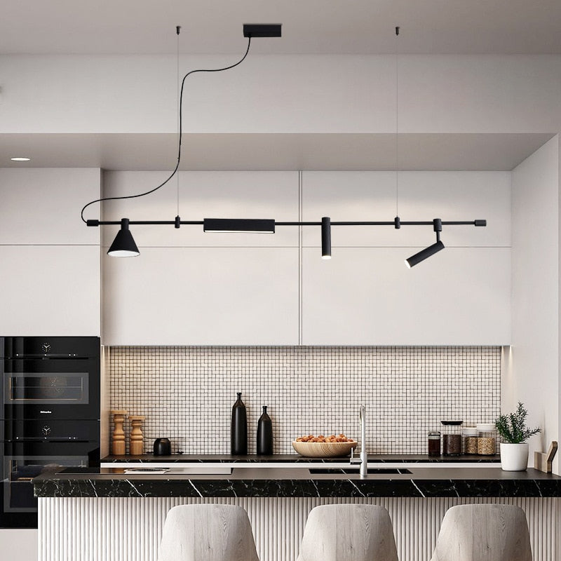 Nordic Minimalist Creative Restaurant Bar Island Design Sense Of Art Chandelier Shop Industrial
