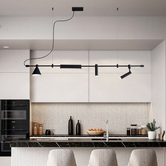 Nordic Minimalist Creative Restaurant Bar Island Design Sense Of Art Chandelier Shop Industrial