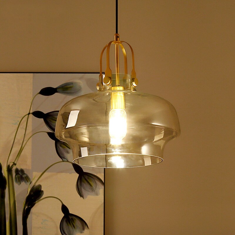 Nordic Glass Pendant Lights - Stylish Postmodern Hang Lamp For Dining Room Bedroom And Bar Decor