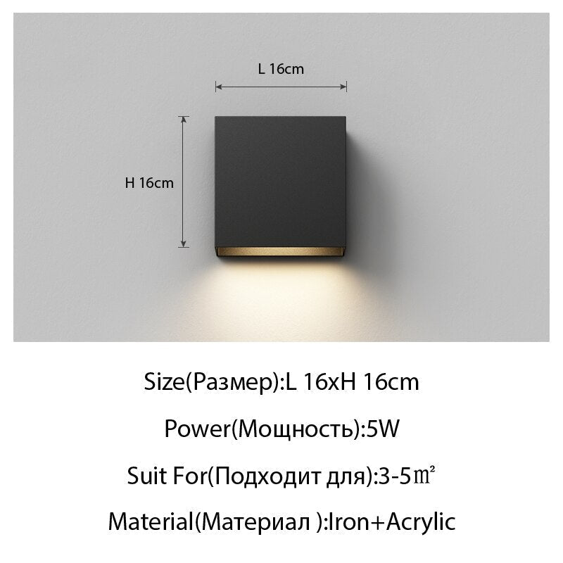 Minimalist Strip Combination Wall Lamp Living Room Sofa Background Stair Aisle Nordic Designer