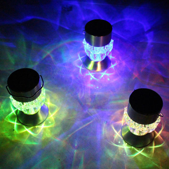 Rotatable Solar Led Diamond Lamp: Vibrant Lighting For Gazebos And Gardens Lights