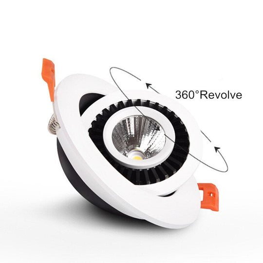 Ac/Dc 12V 24V 360° Rotatable Angle Led Recessed Downlight 5W 7W 10W 15W 18W Ceiling Spot Light